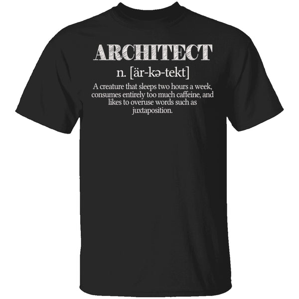 Architect Definition T-Shirt CustomCat