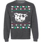 Bulldog Ugly Christmas Sweater CustomCat