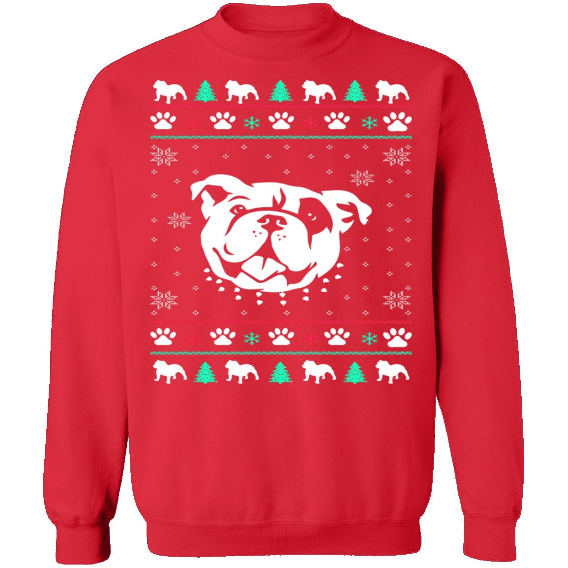 Christmas outlet bulldog sweater
