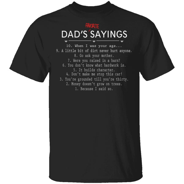 Dad Sayings T-Shirt CustomCat