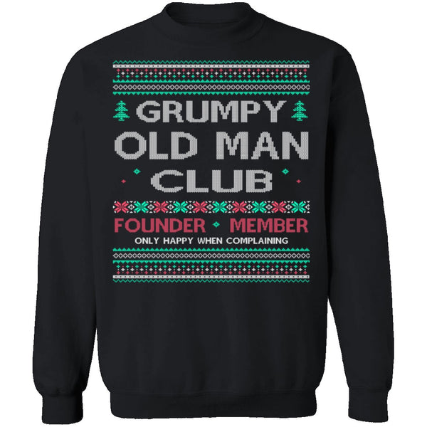 Grumpy Old Man Ugly Christmas Sweater CustomCat