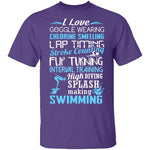 I Love Swimming T-Shirt CustomCat