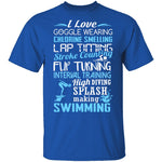 I Love Swimming T-Shirt CustomCat