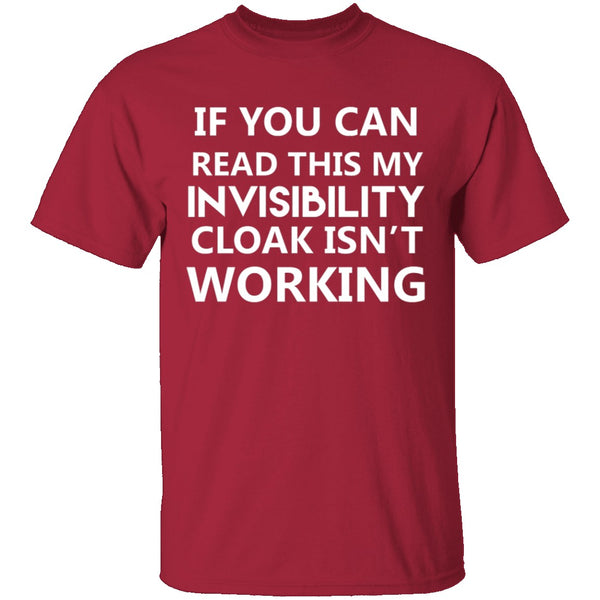 Invisibility Cloak T-Shirt CustomCat