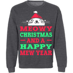 Meowy Christmas And Mew Year T-Shirt CustomCat