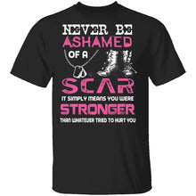Never Ashamed of a Scar T-Shirt