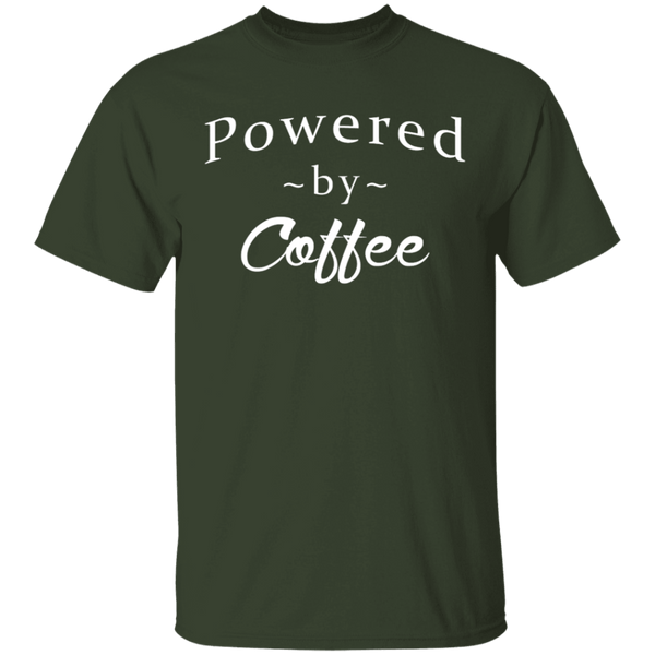 Powered By Coffee T-Shirt CustomCat