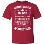 Veteran's Daughter T-Shirt CustomCat
