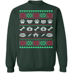 Veterinarian Ugly Christmas Sweater CustomCat