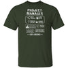 100% Organic Project Manager T-Shirt CustomCat