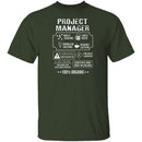 100% Organic Project Manager T-Shirt CustomCat