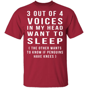 3 Out Of 4 Voices T-Shirt CustomCat