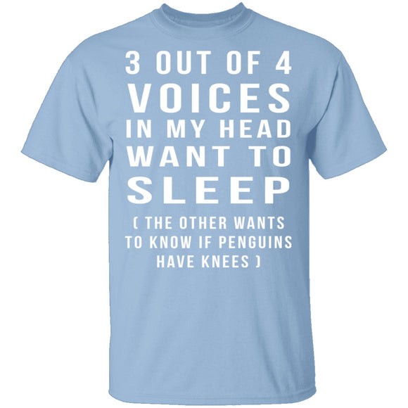 3 Out Of 4 Voices T-Shirt CustomCat