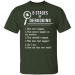6 Stages Of Debugging T-Shirt CustomCat