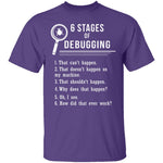 6 Stages Of Debugging T-Shirt CustomCat