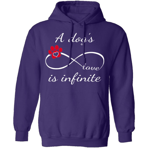 A Dog's Love Is Infinite T-Shirt CustomCat