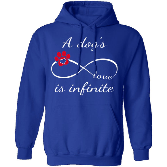 A Dog's Love Is Infinite T-Shirt CustomCat