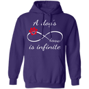 A Dog's Love Is Infinite T-Shirt CustomCat