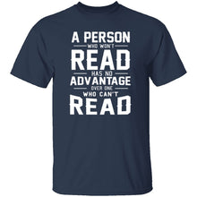 A Person Who Won't Read T-Shirt