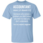 Accountant Definition T-Shirt CustomCat