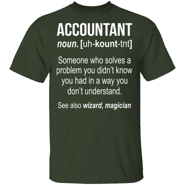 Accountant Definition T-Shirt CustomCat