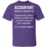 Accountant Definition T-Shirt CustomCat