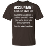 Accountant Definition T-Shirt CustomCat