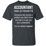 Accountant Definition T-Shirt CustomCat