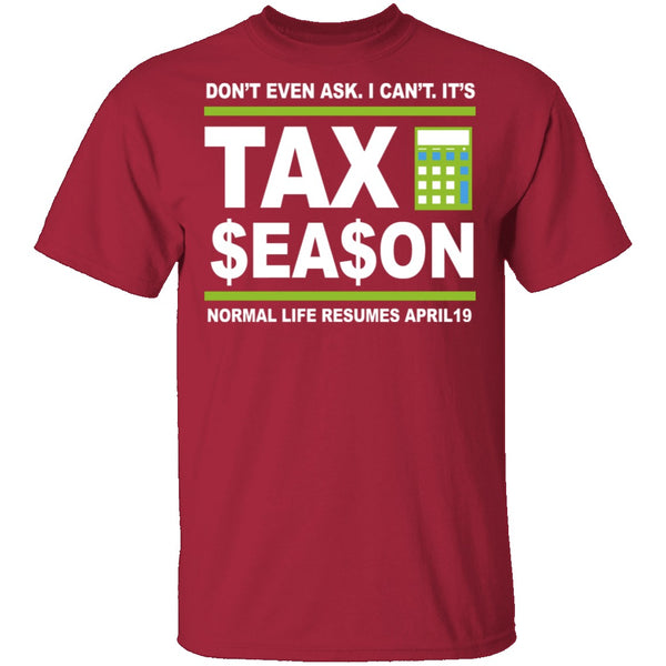 Accountant Normal Life Resumes April 19 T-Shirt CustomCat