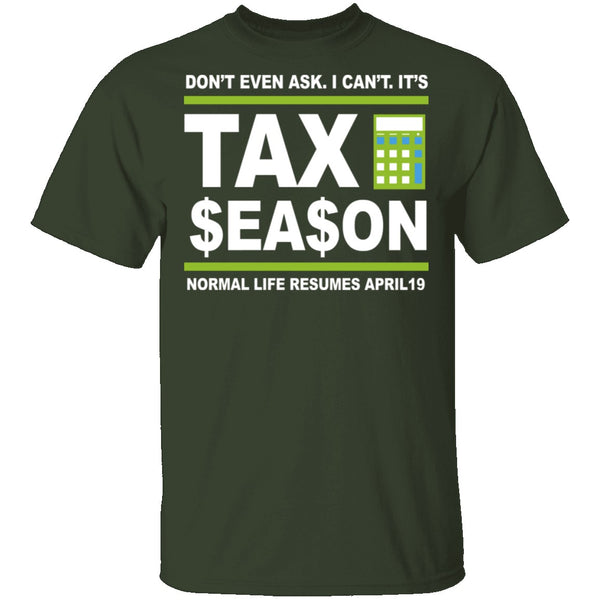 Accountant Normal Life Resumes April 19 T-Shirt CustomCat
