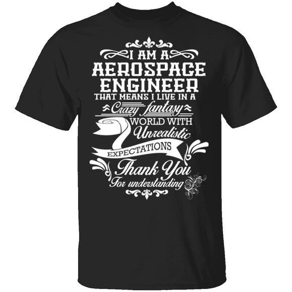 Aerospace Engineer Fantasy World T-Shirt CustomCat
