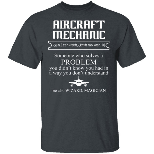 Aircraft Mechanic Definition T-Shirt CustomCat