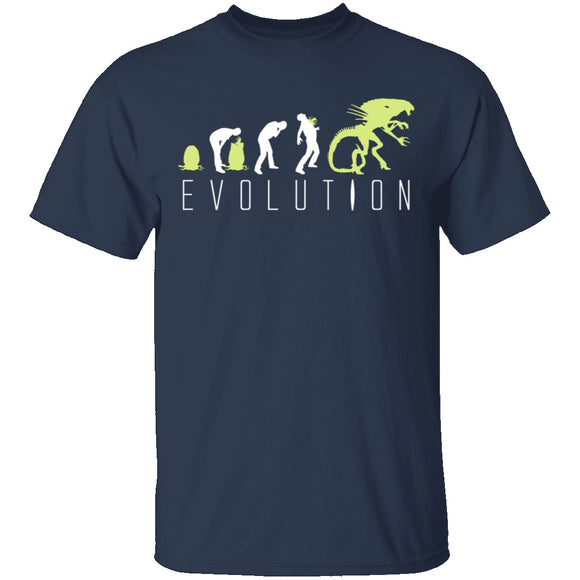 Alien Evolution T-Shirt CustomCat