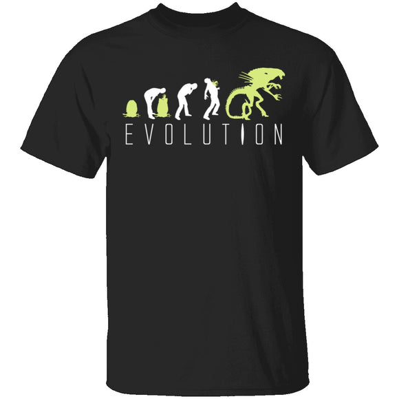 Alien Evolution T-Shirt CustomCat