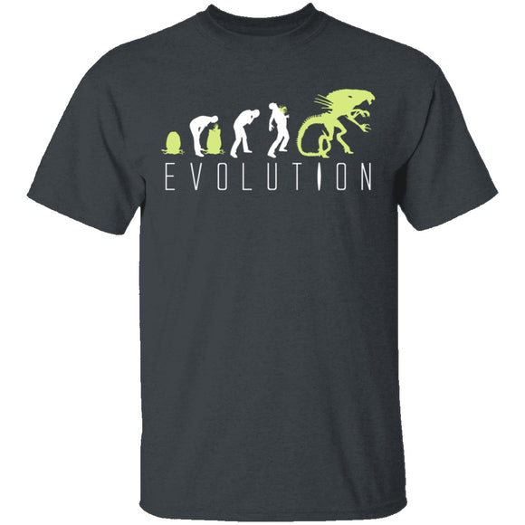 Alien Evolution T-Shirt CustomCat