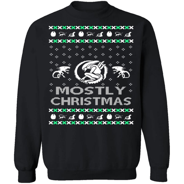 Alien Ugly Christmas Sweater CustomCat