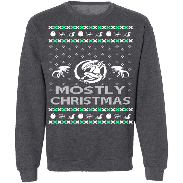 Alien Ugly Christmas Sweater CustomCat