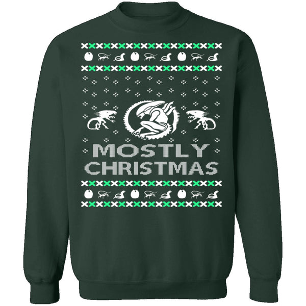 Alien Ugly Christmas Sweater CustomCat