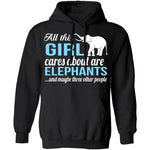 All I Care About Is Elephants T-Shirt CustomCat