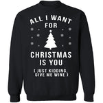 All I Want For Christmas Is You T-Shirt CustomCat