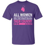 All Women are Created Equal T-Shirt CustomCat