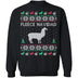 Alpaca Fleece Navidad Ugly Christmas Sweater CustomCat