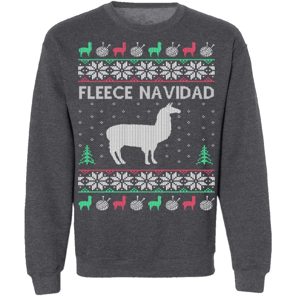 Alpaca Fleece Navidad Ugly Christmas Sweater CustomCat