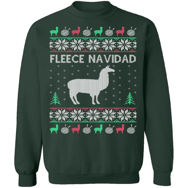 Alpaca Fleece Navidad Ugly Christmas Sweater CustomCat