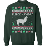 Alpaca Fleece Navidad Ugly Christmas Sweater CustomCat