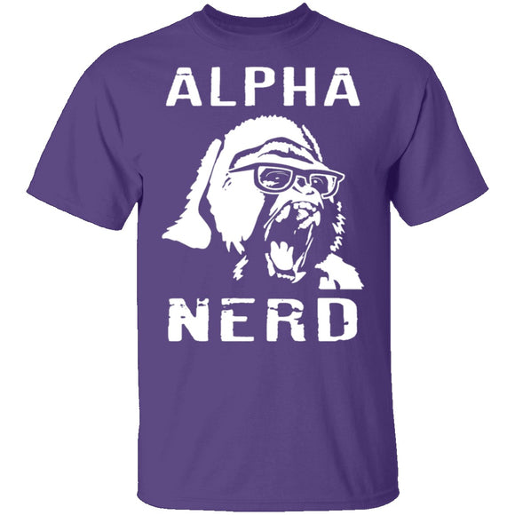Alpha Nerd T-Shirt CustomCat