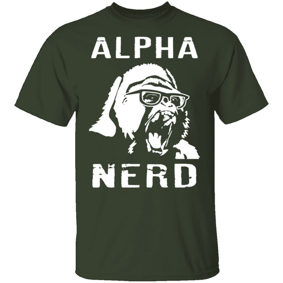 Alpha Nerd T-Shirt CustomCat