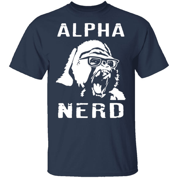 Alpha Nerd T-Shirt CustomCat