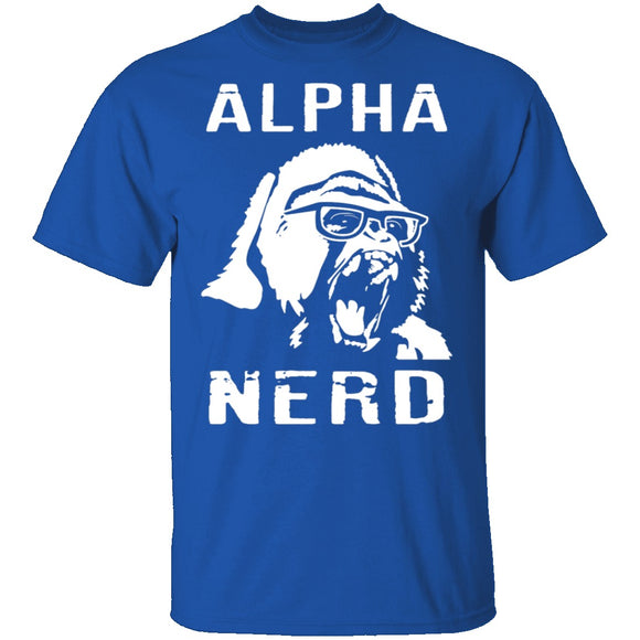 Alpha Nerd T-Shirt CustomCat