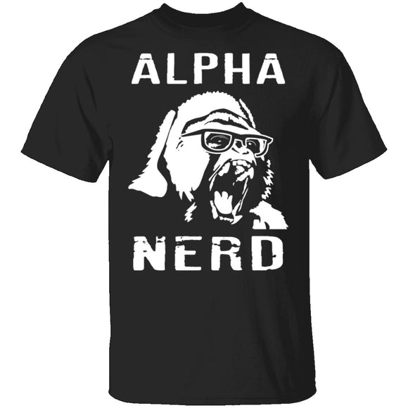 Alpha Nerd T-Shirt CustomCat